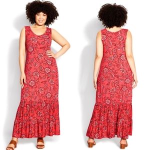 ❤️Evans Frill Hem Floral Print Dress